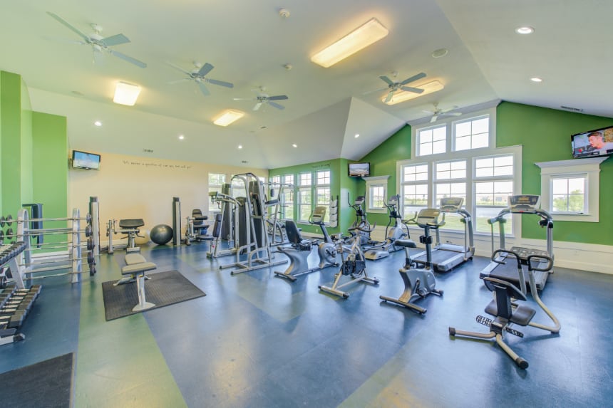 Fitness Center in a Carmel apartment community.